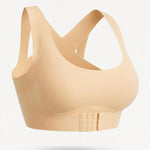 Versatile sports bra with posture correction and breathable design