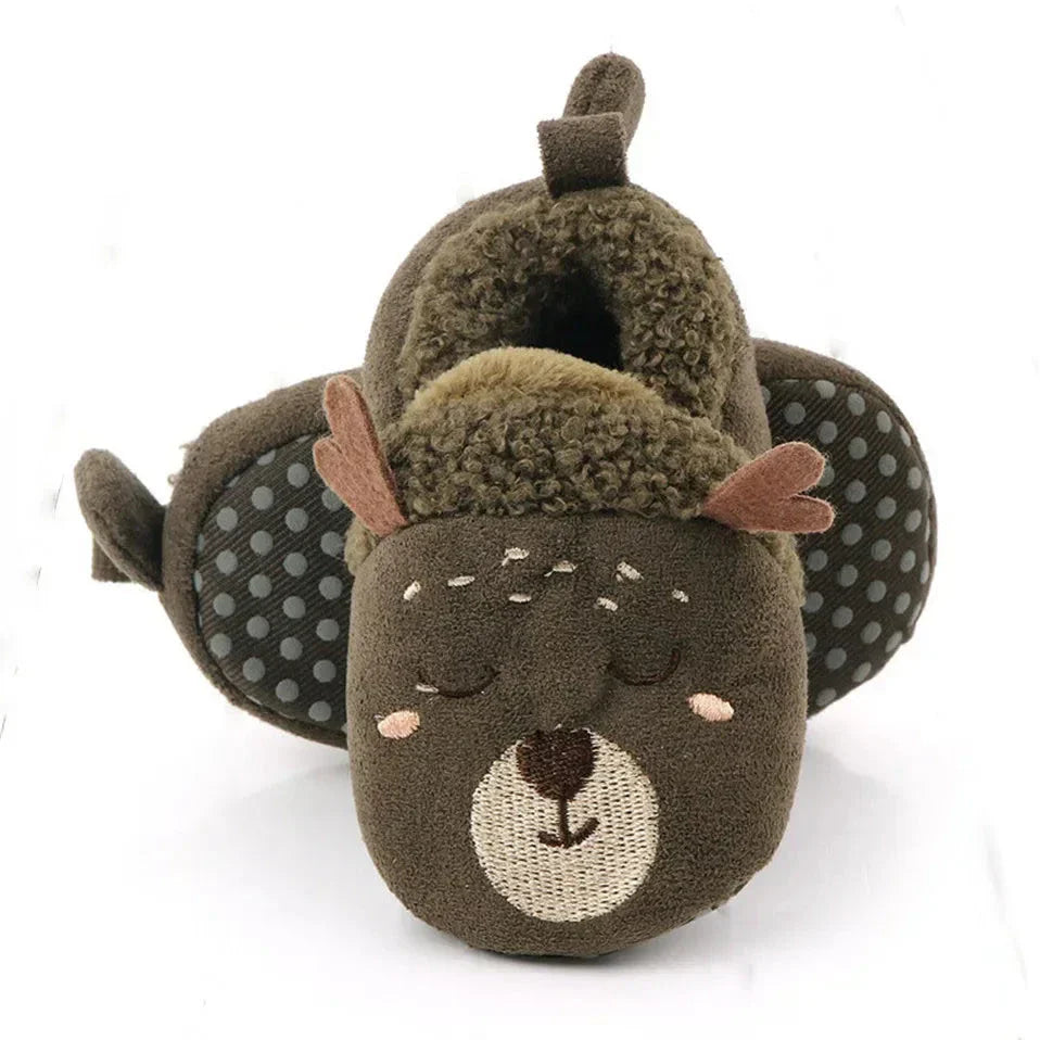 Animal Plush Slippers for Babies and Toddlers – Warm