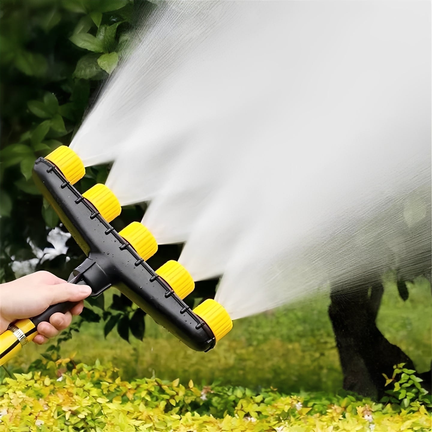Vielseitige Gartenbrause mit Schnellanschluss für effektives Gießen