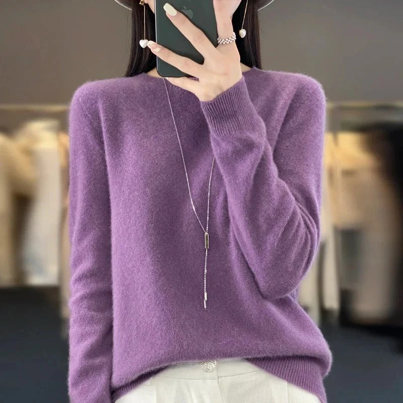 Eleganter Pullover aus Merinowolle für die kalte Jahreszeit