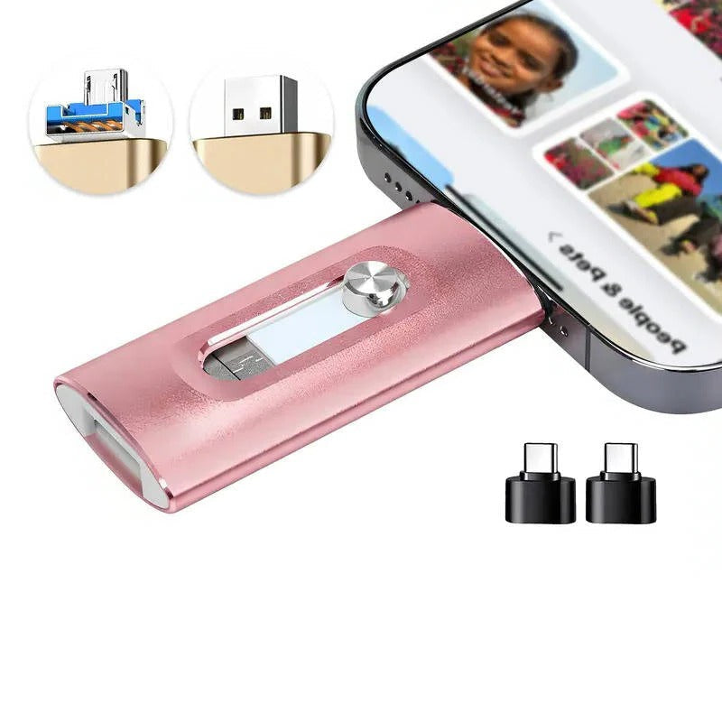 Practical USB stick for photo backups with versatile device compatibility