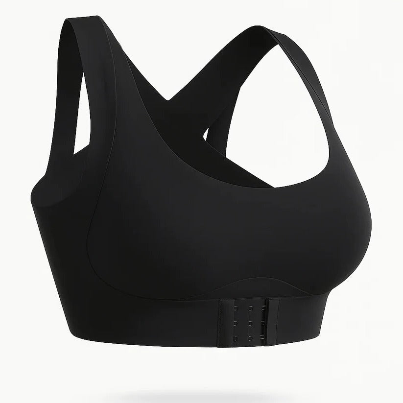 Versatile sports bra with posture correction and breathable design
