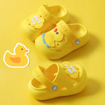 Children's slippers with a breathable design