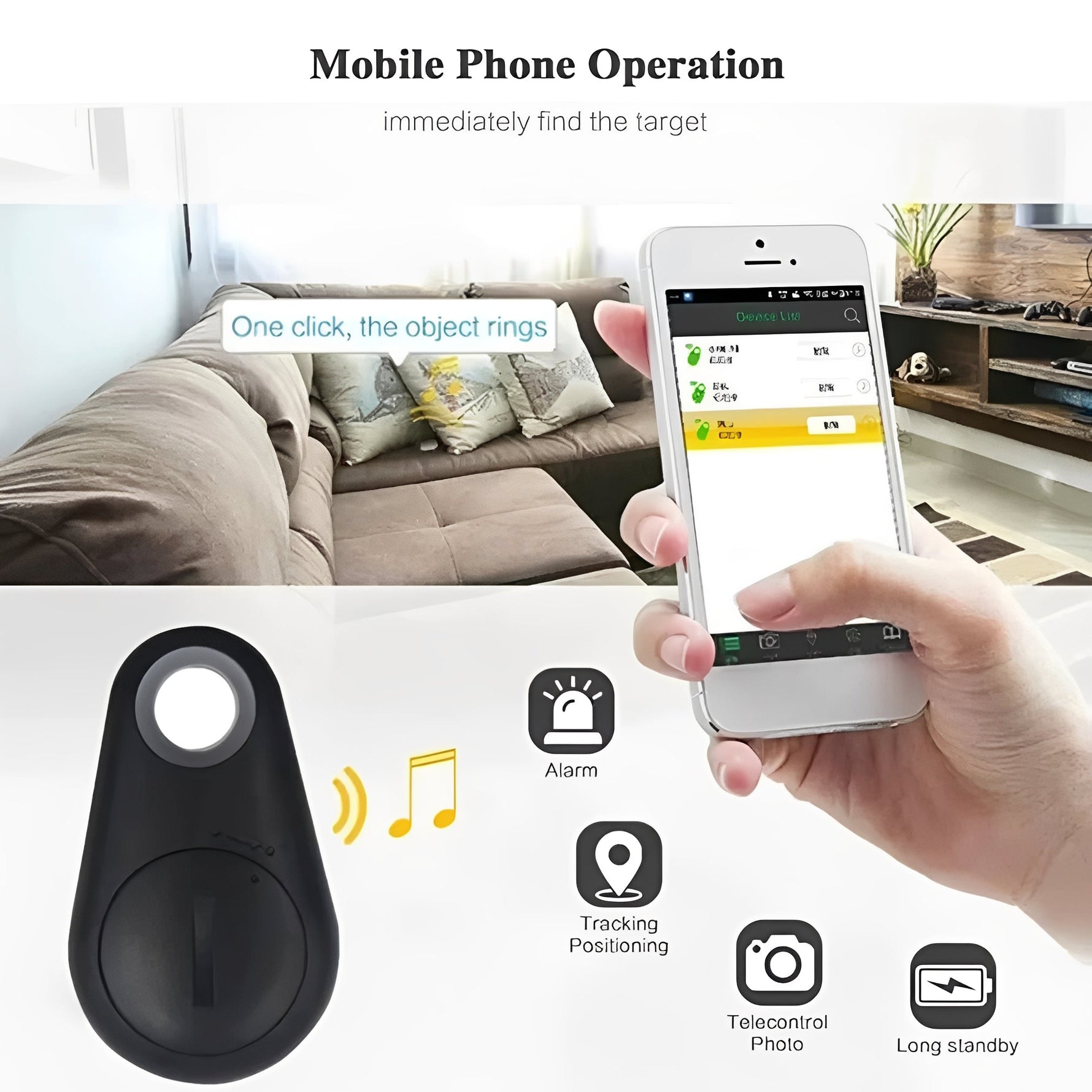 Praktischer Bluetooth-Tracker für persönliche Gegenstände und Haustiere