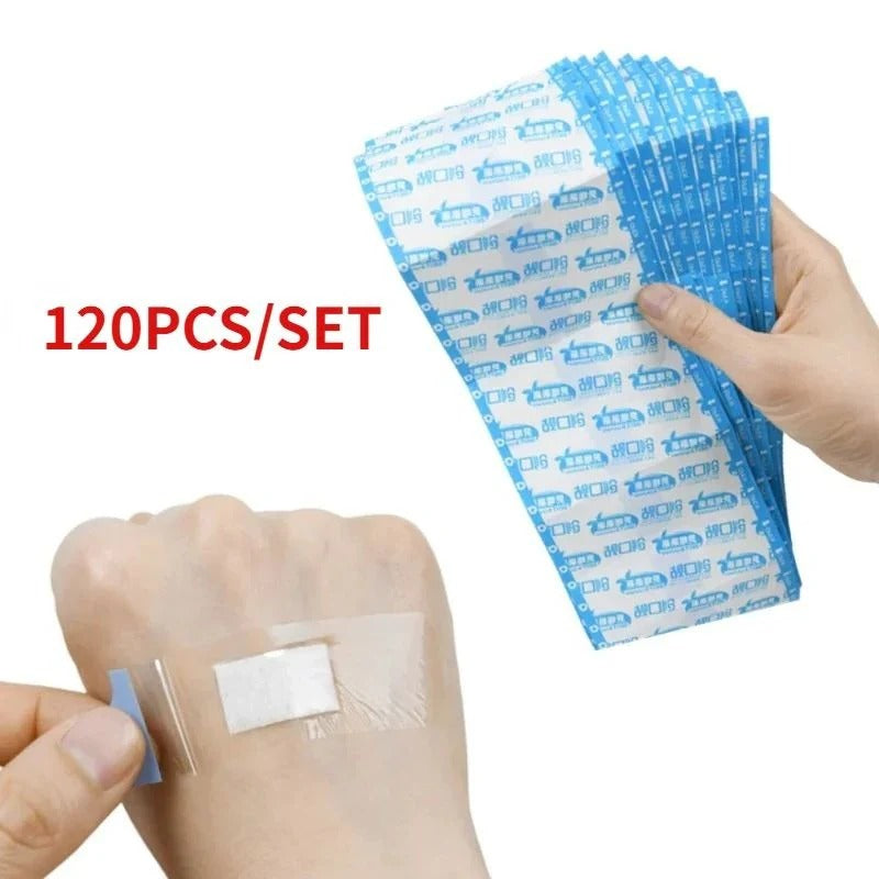 Wasserfeste, durchsichtige Pflaster im 120er Pack für optimalen Schutz
