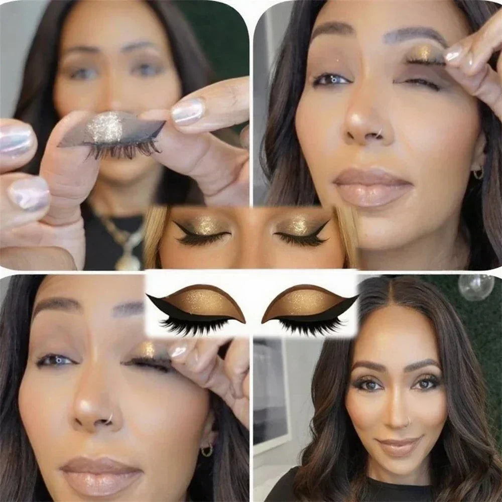 Schnelle Augen-Make-up Sticker | Sofortiger Glamour für Jeden Tag | Wiederverwendbar und Wasserfest
