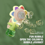 Flower Bubble Machine for Kids – Luminous Bubble Blower