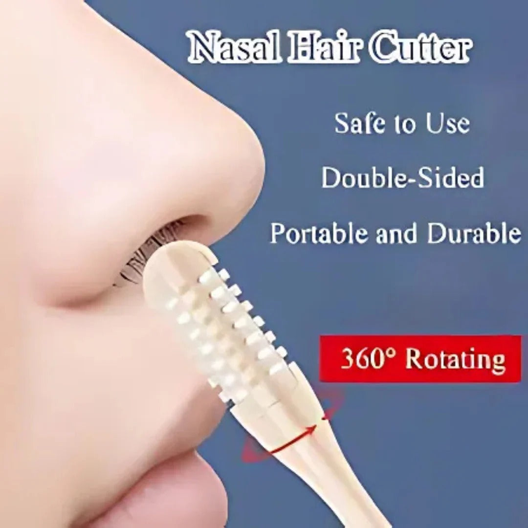 Compact Nose Trimmer with 360° Rotating Head – Precise Grooming for Men and Women