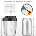 Week by week: Pill organizer with wide openings and carrying strap