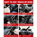 Security Steering Wheel Lock with 3 Keys for Cars