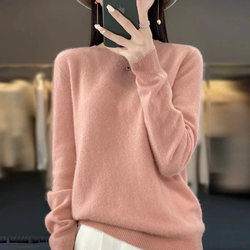 Eleganter Pullover aus Merinowolle für die kalte Jahreszeit