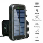 Wasserdichter Solar-Powerbank für Notfälle und Outdoor-Aktivitäten