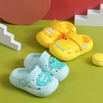 Children's slippers with a breathable design