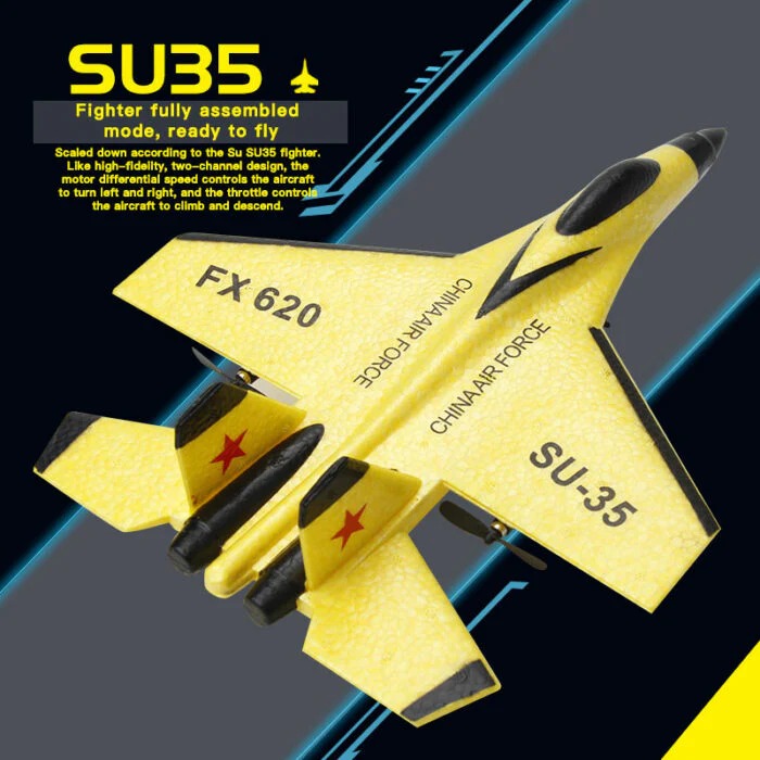 Remote-Controlled Model Airplane X-Plane 2.4GHz with LED Lighting