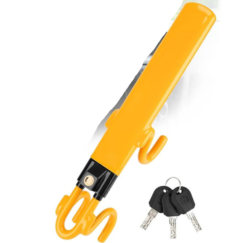 Adjustable Steering Wheel Lock with 3 Keys for Car Security
