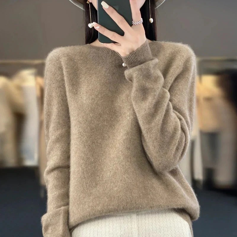 Eleganter Pullover aus Merinowolle für die kalte Jahreszeit