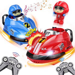 Ferngesteuertes Stoßwagen-Set mit Auslösefunktion, 2er Pack für Kinder