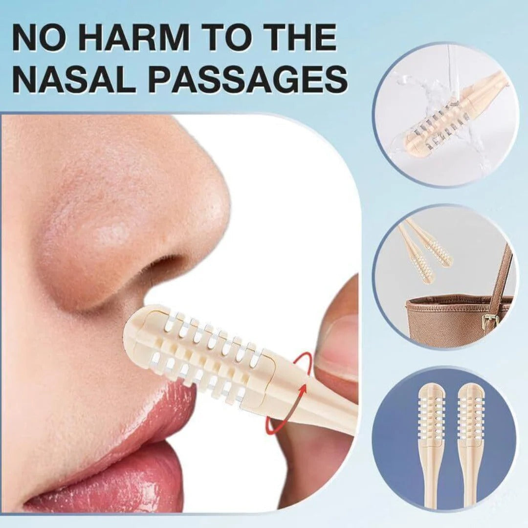 Compact Nose Trimmer with 360° Rotating Head – Precise Grooming for Men and Women