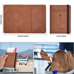 Eleganter Reisepasshalter mit Kartenfächern für unterwegs