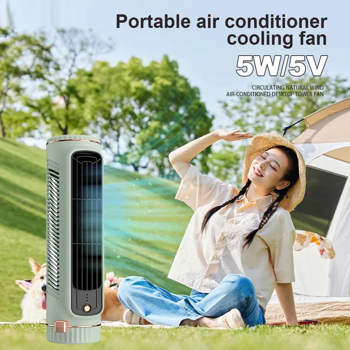 Eleganter tragbarer Turmventilator ohne Rotorblätter für Zuhause und Büro