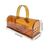 Reusable Mechanical Rodent Foot Trap with Clear Housing