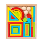 Regenbogen Stapelspielzeug aus Holz – Buntes Lernspiel für Kinder