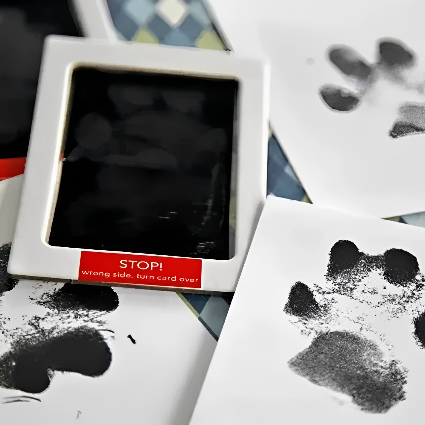Paw print set for dogs and cats without chemicals