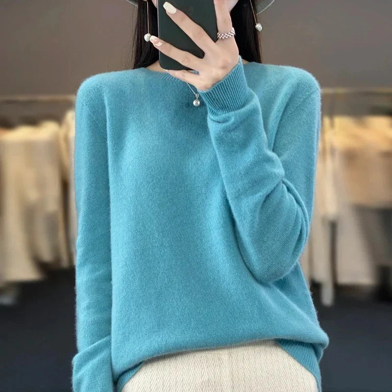 Eleganter Pullover aus Merinowolle für die kalte Jahreszeit