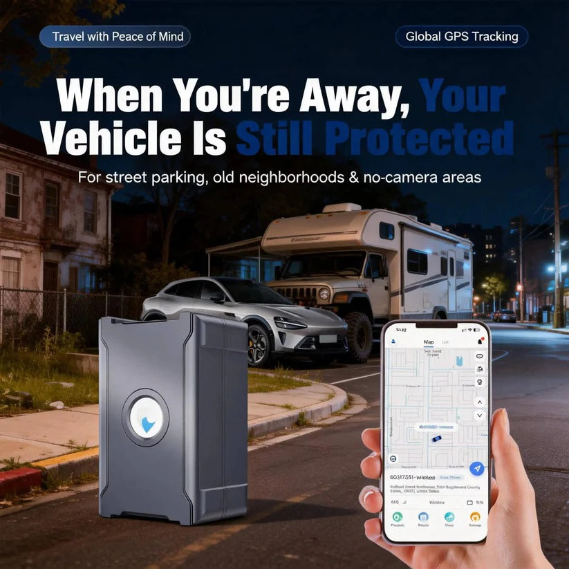 Kabelloser GPS-Fahrzeugtracker mit IoT-SIM und Geofencing