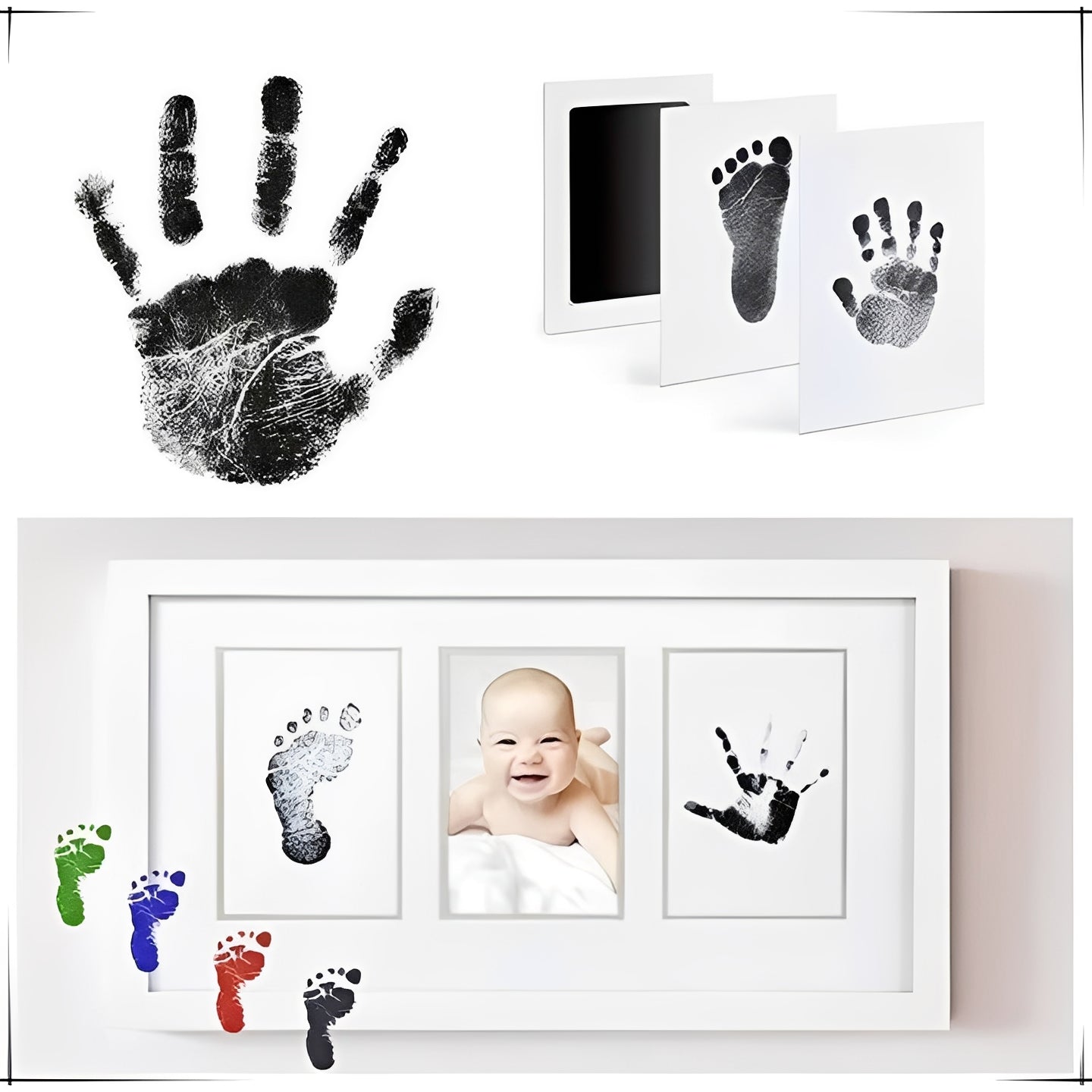 Paw print set for dogs and cats without chemicals