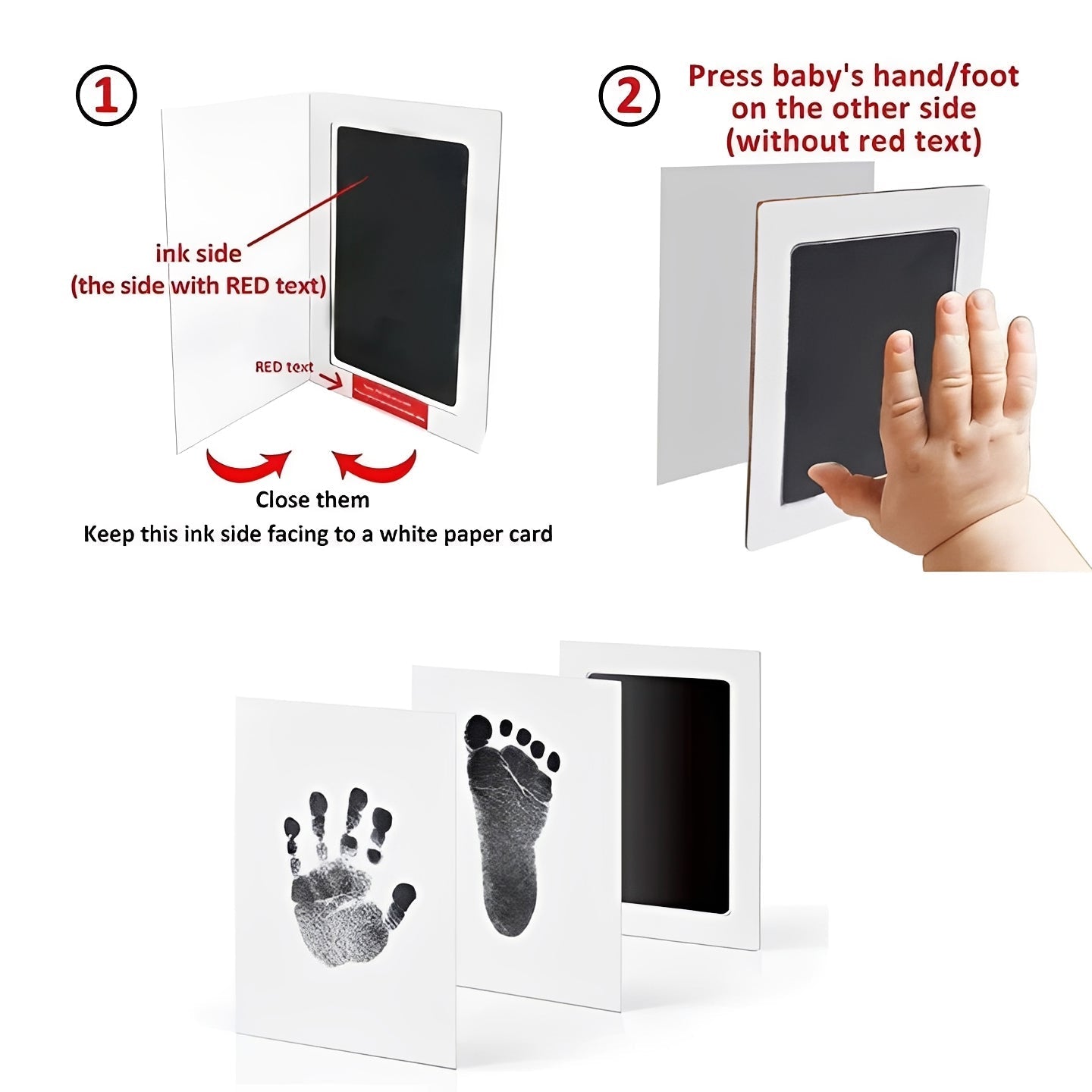 Paw print set for dogs and cats without chemicals