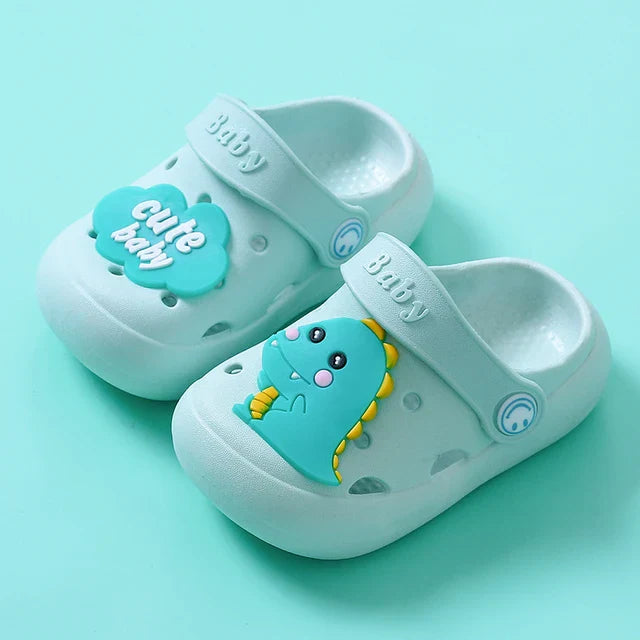 Children's slippers with a breathable design