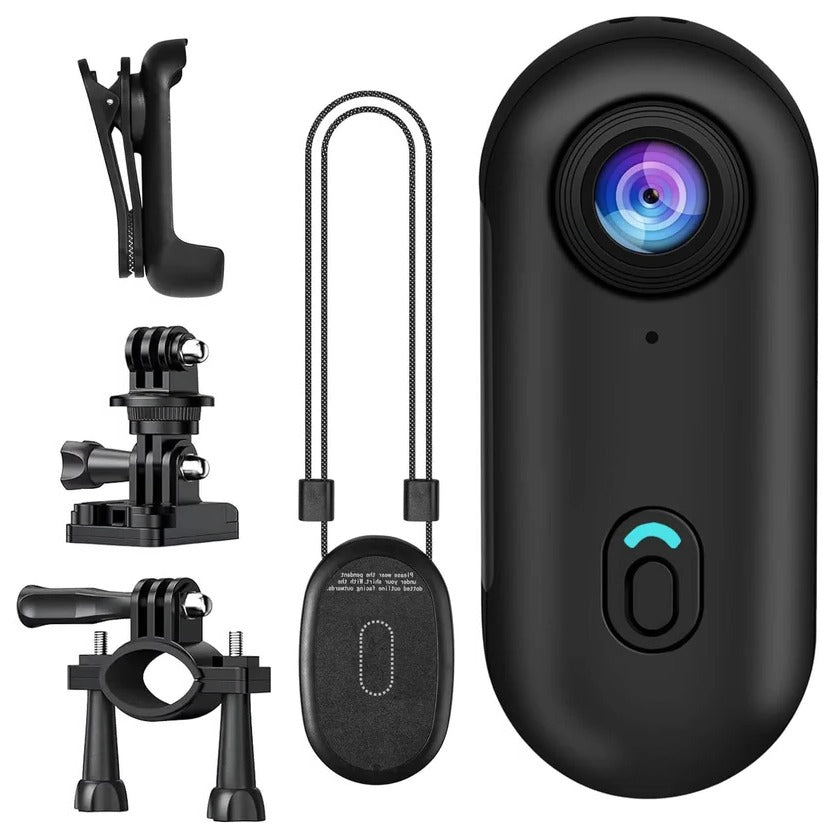 Magnetische 4K Action-Kamera für Radfahrer mit 120-Grad-Weitwinkelobjektiv
