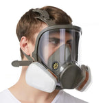 Vielseitige Vollgesichtsmaske mit Antibeschlag-Glas und Silikon-Dichtung