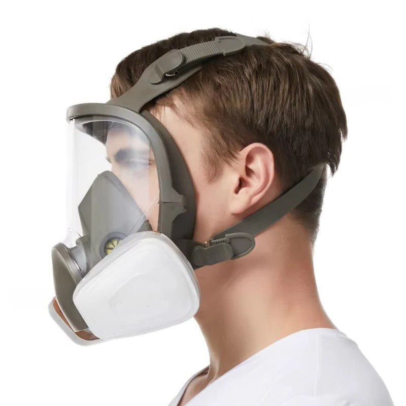 Vielseitige Vollgesichtsmaske mit Antibeschlag-Linse und Silikon-Dichtung