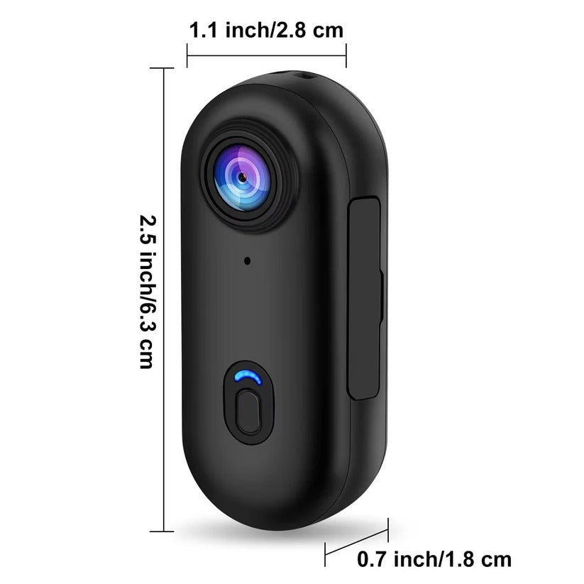 Magnetische 4K Action-Kamera für Radfahrer mit 120-Grad-Weitwinkelobjektiv