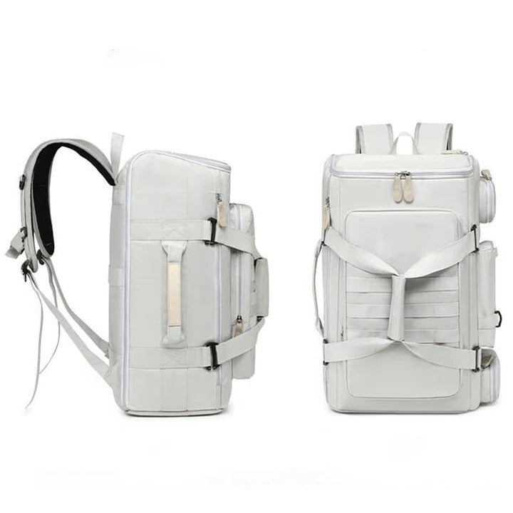 Travel backpack with laptop compartment and versatile design