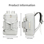 Travel backpack with laptop compartment and versatile design
