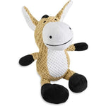 Robust Plush Dog Toy with Squeaker and Crinkle Effect
