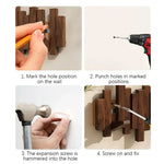 Elegant wall hook made of high-quality wood