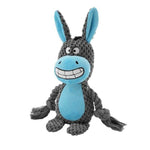 Robust Plush Dog Toy with Squeaker and Crinkle Effect