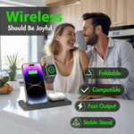 3-in-1 Wireless Charger for Smartphones, Watches, and Headphones