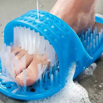 Standfester Fußreiniger für die Dusche mit konturierten Borsten