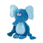 Robust Plush Dog Toy with Squeaker and Crinkle Effect