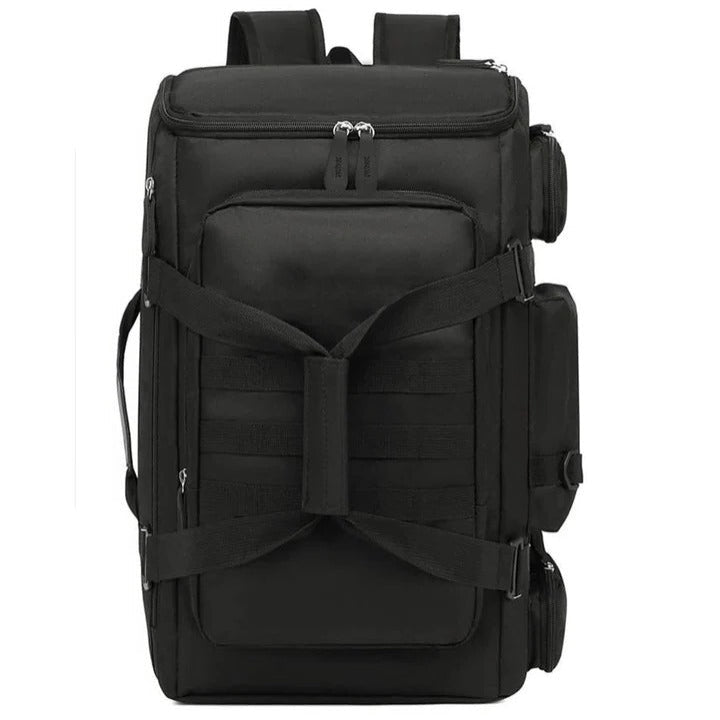 Travel backpack with laptop compartment and versatile design