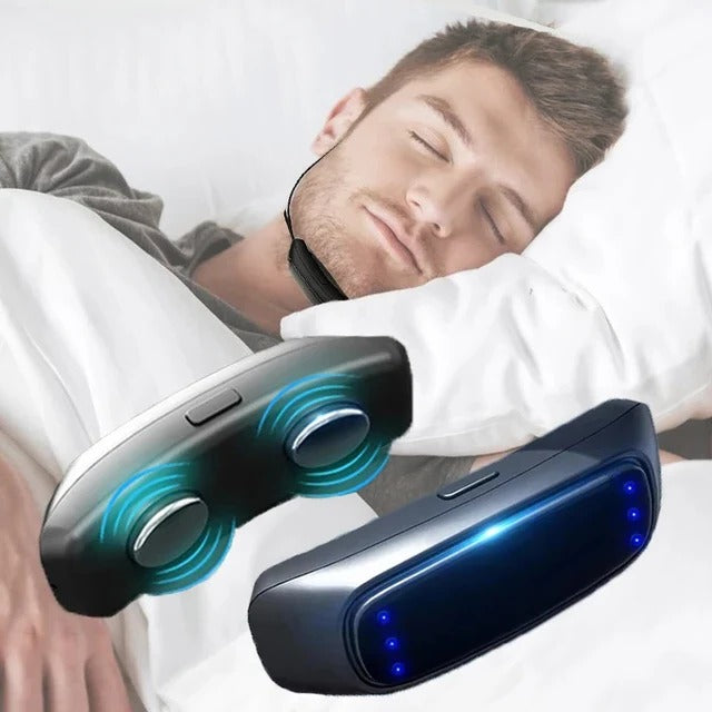 Rechargeable Chin Strap for Snore Reduction with Gentle Pulse Control