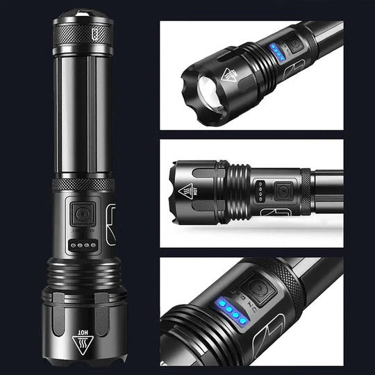 Robuste LED-Taschenlampe für den Außenbereich mit hoher Helligkeit
