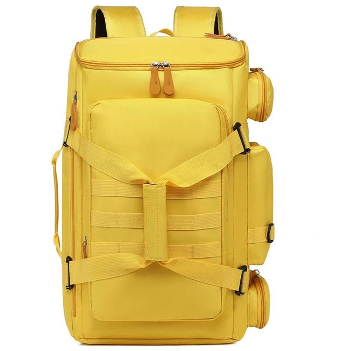 Travel backpack with laptop compartment and versatile design