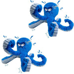 Robust Plush Dog Toy with Squeaker and Crinkle Effect