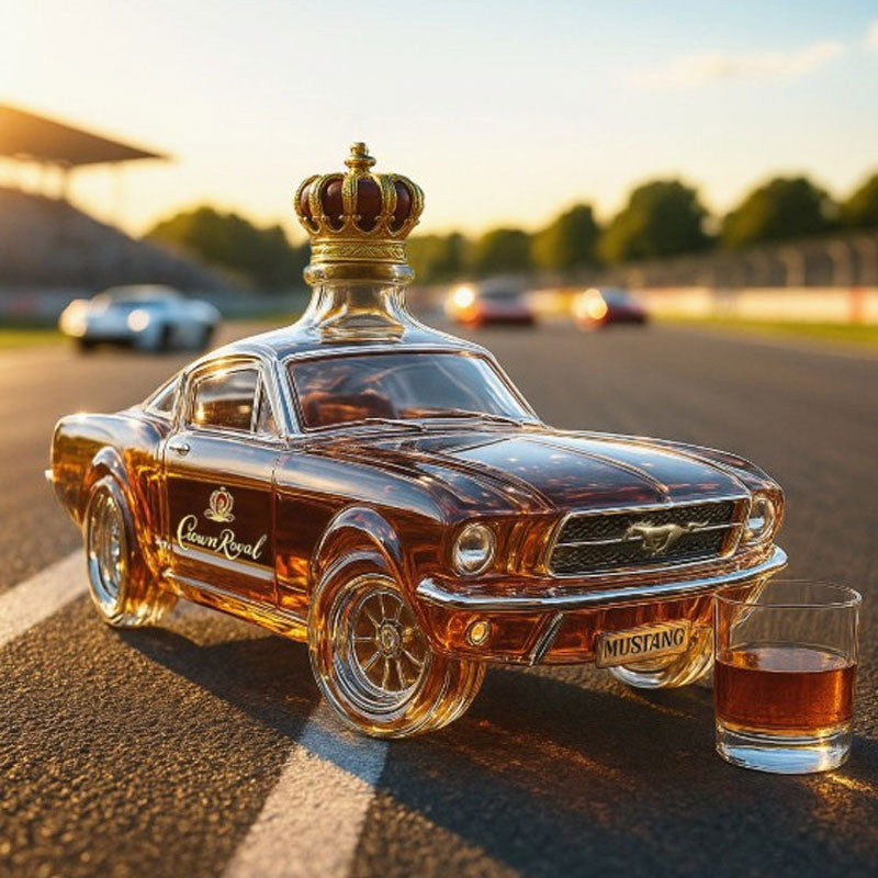 Eleganter Whiskey Dekanter im Mustang-Design für Ihre Hausbar